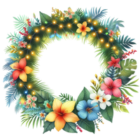 5 Crazy Ladies Stickers - Tropical Christmas