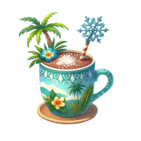 5 Crazy Ladies Stickers - Tropical Christmas