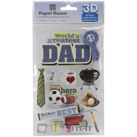 Paper House 3D Stickers - Dad