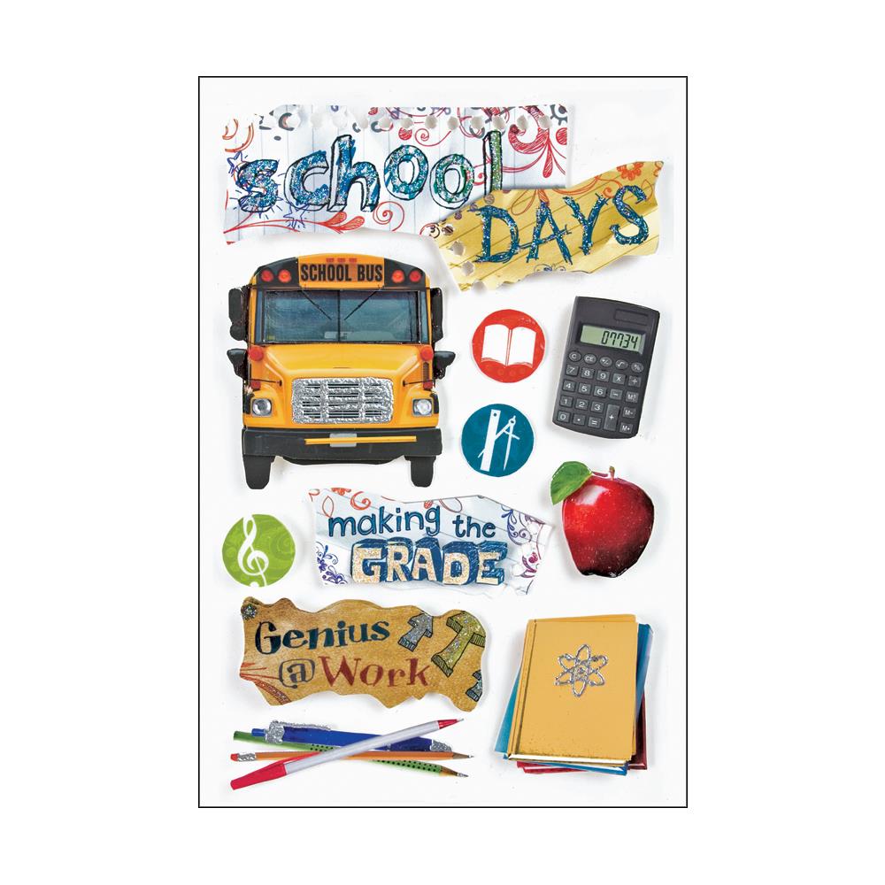 Paper House 3D Stickers - School Days