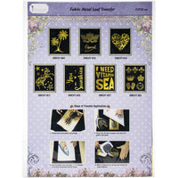 Dress My Craft Fabric Foil Transfer A4 - Gold London Crown