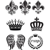 Dress My Craft Fabric Foil Transfer A4 - Gold London Crown