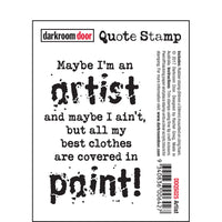Darkroom Door Stamp Quote - Artist