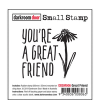 Darkroom Door Stamp Small - Great Friend