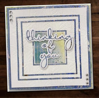 Paper Rose Die Set - Thinking of You Fine Script Layered