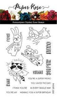 Paper Rose Stamp set - Super Hero Fun