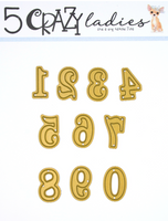 5 Crazy Ladies Die Set - Numbers: Mini
