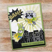 Paper Rose Stamp set - Super Hero Fun