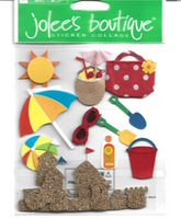 Jolee's Boutique 3D Stickers - Fun at the Beach