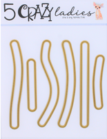 5 Crazy Ladies Die Set - Sliders Wavy & Straight