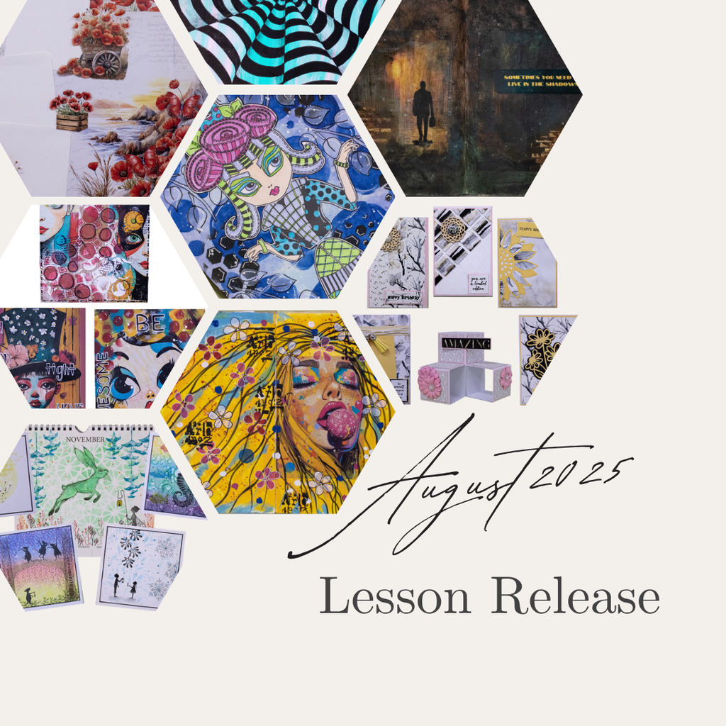 August 2025 Lessons Only | Scrapbook Layout | Paper Flourish