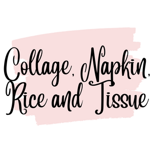Collage, Napkin, Rice & Tissue