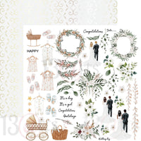 13@rts 12" x 12" Patterned Paper - Beautiful Moments - Celebrations
