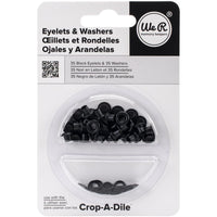 We R Memory Keepers Crop-a-dile Eyelets & Washers - Black