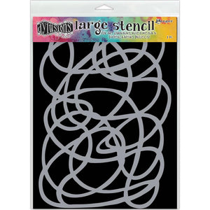 Dylusions Stencil - Squiggle, Large