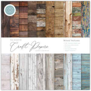 CC Paper Pad 8" x 8" - The Essentials: Wood Textures