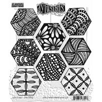 Dylusions Stamp Set - Build A Quilt