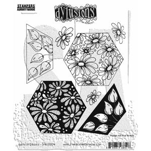 Dylusions Stamp Set - Quilts of Daisies