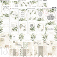 13@rts 12" x 12" Patterned Paper - Beautiful Moments - Wedding Day Best Wishes
