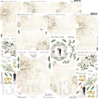 13@rts 12" x 12" Patterned Paper - Beautiful Moments - Wedding Day Templates and Elements
