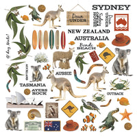 13@rts 12" x 12" Patterned Paper - Down Under - The Outback
