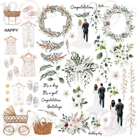13@rts 12" x 12" Patterned Paper - Beautiful Moments - Celebrations
