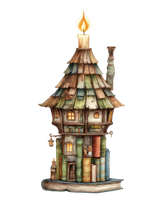 5 Crazy Ladies Stickers - Quirky Houses
