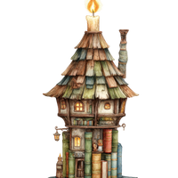 5 Crazy Ladies Stickers - Quirky Houses