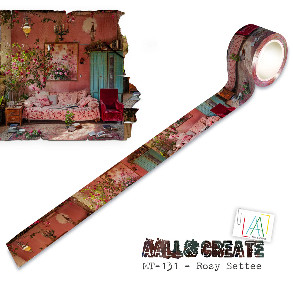 Aall and Create Washi Tape - Rosy Settee