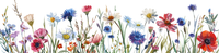 5 Crazy Ladies Stickers - Floral Borders 1
