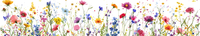 5 Crazy Ladies Stickers - Floral Borders 1
