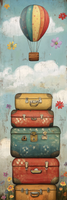 5 Crazy Ladies Stickers - Travel Borders
