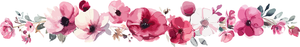 5 Crazy Ladies Stickers - Floral Borders 1