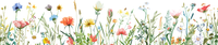 5 Crazy Ladies Stickers - Floral Borders 1
