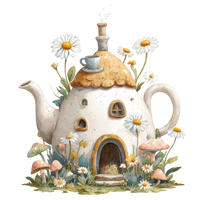 5 Crazy Ladies Stickers - Quirky Houses
