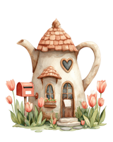 5 Crazy Ladies Stickers - Quirky Houses
