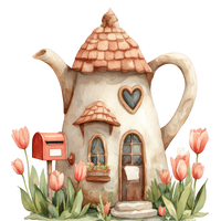 5 Crazy Ladies Stickers - Quirky Houses