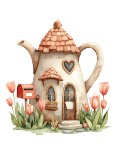 5 Crazy Ladies Stickers - Quirky Houses