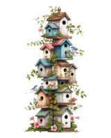 5 Crazy Ladies Stickers - Quirky Houses
