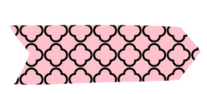 5 Crazy Ladies Journal Stickers - Washi Tape Pink & Green