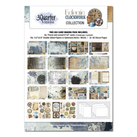 3 Quarter Designs Paper Pack 6" x 4" Card Making Kit - Eclectic Clockwork