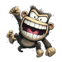 5 Crazy Ladies Stickers - Quirky Animals