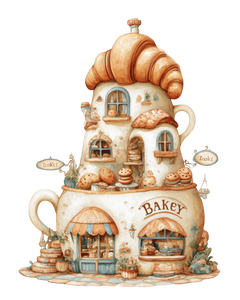 5 Crazy Ladies Stickers - Quirky Houses