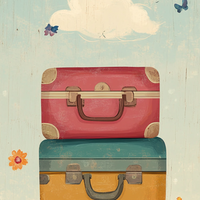 5 Crazy Ladies Stickers - Travel Borders