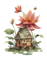 5 Crazy Ladies Stickers - Quirky Houses
