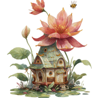 5 Crazy Ladies Stickers - Quirky Houses