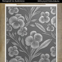 Paper Rose 3D Embossing Folder - Perfect Pansies