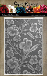 Paper Rose 3D Embossing Folder - Perfect Pansies