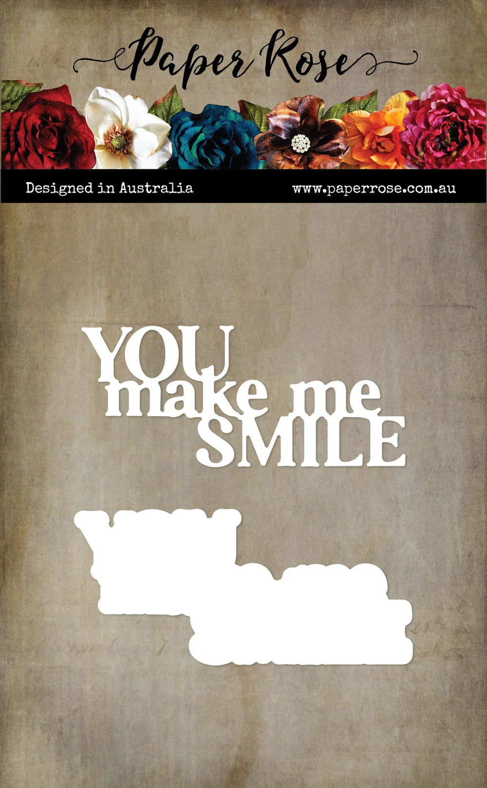 Paper Rose Die Set - You Make Me Smile