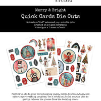 Paper Rose 6x8" Quick Cards Die Cuts - Merry and Bright